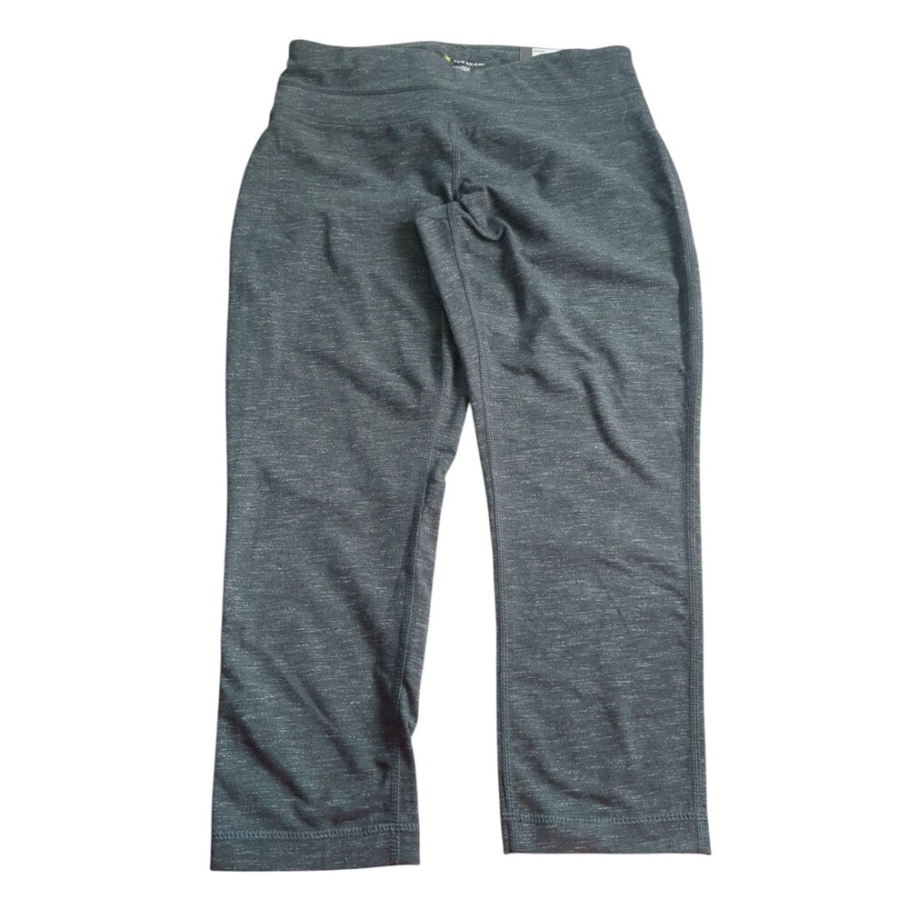 Tek Gear Leggings Capri DryTek Womens Small Gray Stretch Pull On NWT